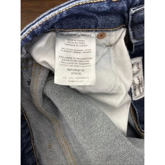 Wrangler Women's Jeans 31x36 High Rise Boot Cut Denim Westward 626 Dark Wash Vtg - Picture 14 of 15